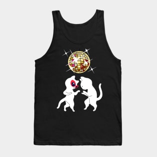 70S Night Fever Disco Cat Tank Top